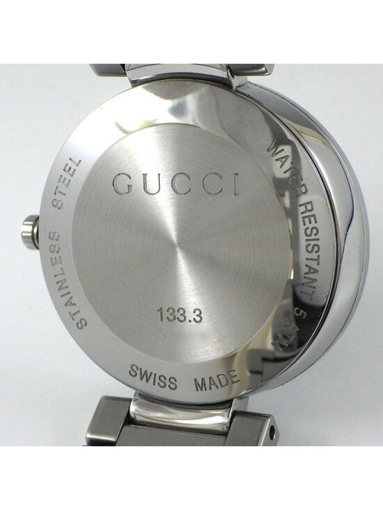Gucci Watch Interlocking 133.3 GG Sunray Black Dial SS Quartz Analog main image 7